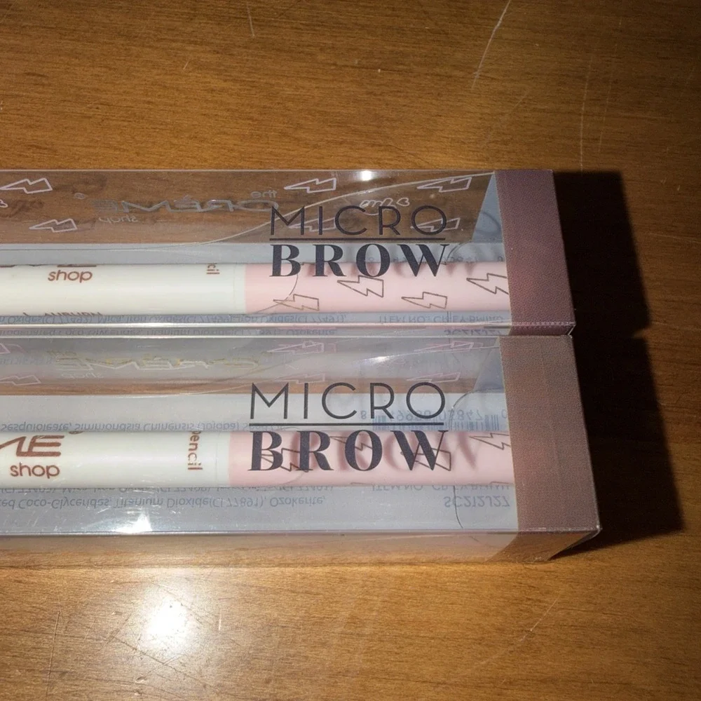 NEW The Creme Shop Micro Brow 2 In 1 Retractable Brow Pencil Spoolie Auburn X 2